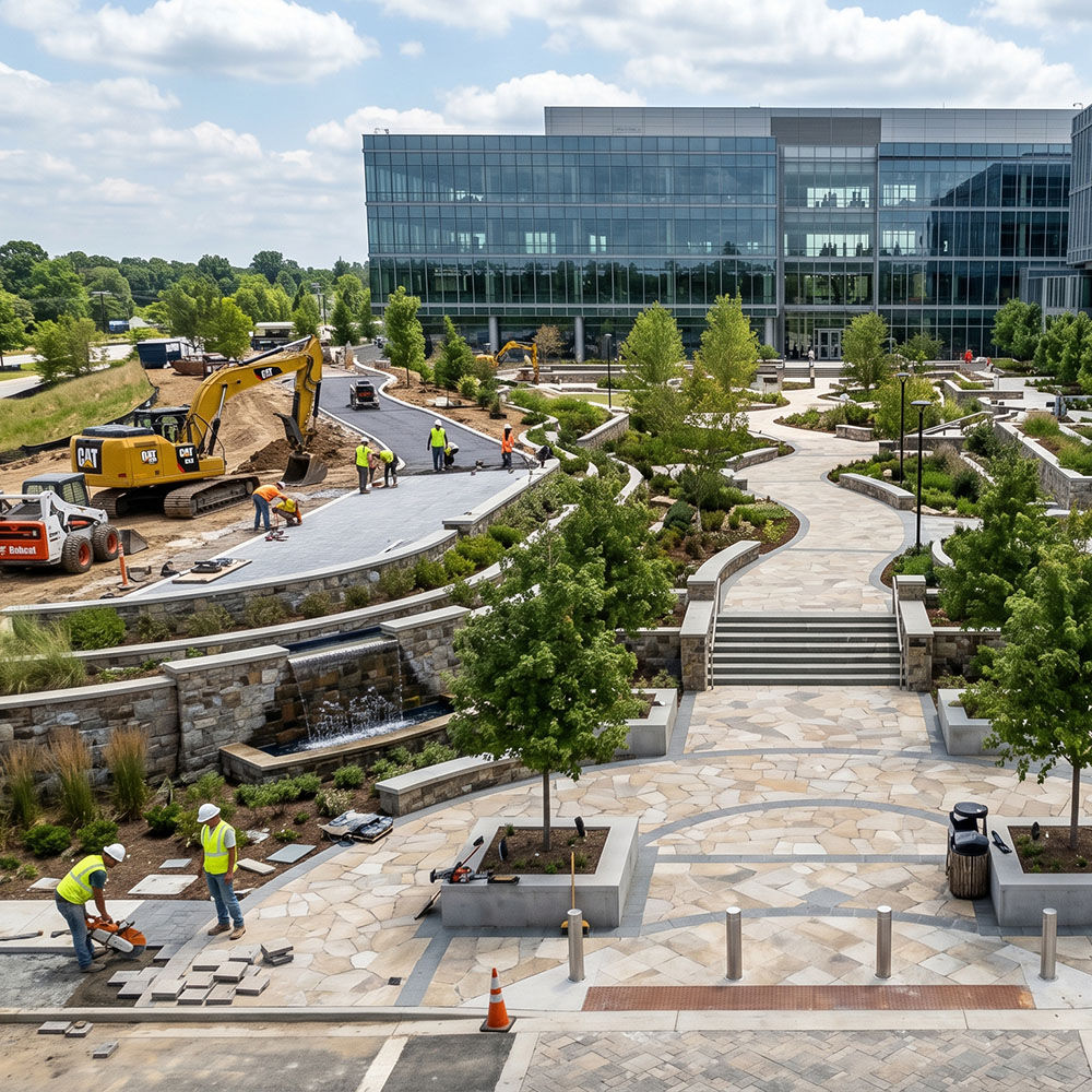 Beautiful landscape architecture